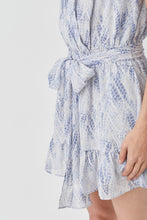 Load image into Gallery viewer, Mustard Seed SNAKE PRINTED OVERWRAP SMOCKED WAIST DRESS