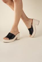 Load image into Gallery viewer, LOCK-1 ESPADRILLE MULE HEELS