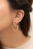 Lovoda Cara Heart Drop Earrings