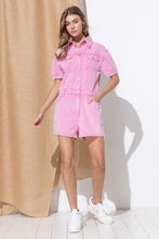 Load image into Gallery viewer, Blue B Washed Denim Overall Romper