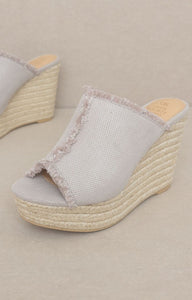 KKE Originals OASIS SOCIETY Bliss - Distressed Linen Wedge