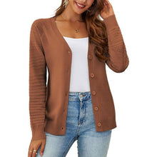 Load image into Gallery viewer, REDHOTYPE Cardigan Sweater Button Down Open Front Long Sleeve, L, 3J-129T003