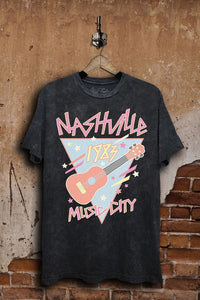 Lotus Fashion Collection Nashville Music City Graphic Top