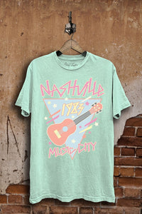 Lotus Fashion Collection Nashville Music City Graphic Top