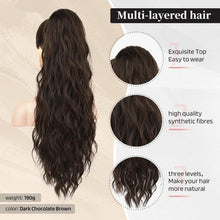 Load image into Gallery viewer, 26 Inch Drawstring Ponytail Hair Extensions, 18D-196H003