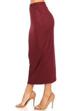 Load image into Gallery viewer, Moa Collection Solid Midi Pencil Skirt