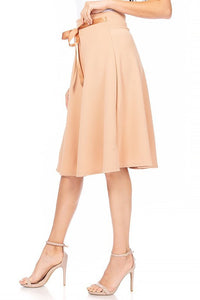 Moa Collection Solid A-line Skirt