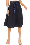 Moa Collection Solid A-line Skirt