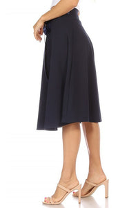 Moa Collection Solid A-line Skirt