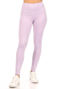 Moa Collection Solid high rise fitted leggings