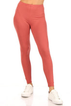 Load image into Gallery viewer, Moa Collection Solid high rise fitted leggings