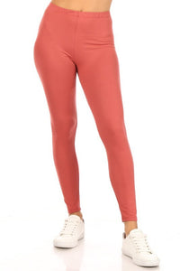 Moa Collection Solid high rise fitted leggings