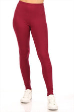 Load image into Gallery viewer, Moa Collection Solid high rise fitted leggings