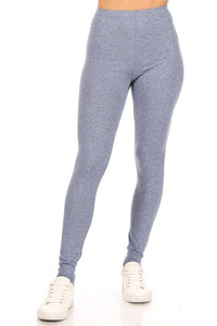 Moa Collection Solid high rise fitted leggings