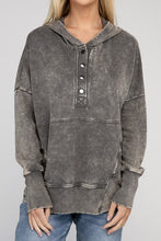 Load image into Gallery viewer, ZENANA French Terry Acid Wash Kangaroo Pocket Hoodie