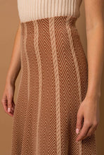 Load image into Gallery viewer, Gilli Herringbone Stripe Sweater Skirt