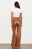 Vibrant M.i.U Vegan Leather Wide Leg Pants