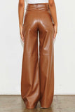 Vibrant M.i.U Vegan Leather Wide Leg Pants