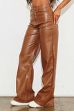 Vibrant M.i.U Vegan Leather Wide Leg Pants