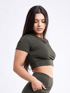 Jupiter Gear Short-Sleeve Crop Top