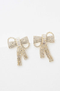 Lovoda Crystal Bow Earrings