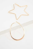 Lovoda 2D Shapes Asymmetrical Hoop Earrings