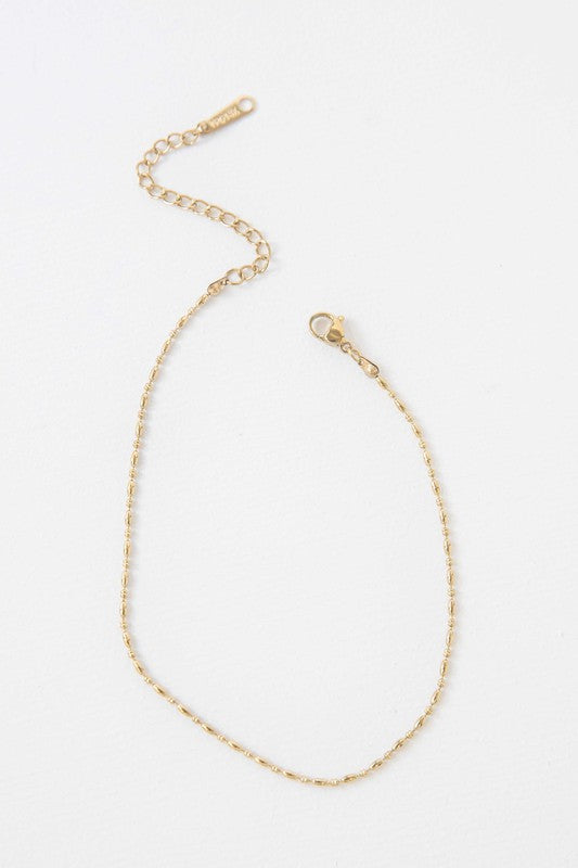 Lovoda Mini Gold Bead Anklet