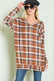 Orange Farm Clothing V Neck Sweater Tunic