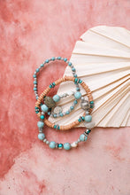 Load image into Gallery viewer, Turquoise Mixed Bead Stackable Bracelet