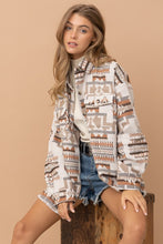 Load image into Gallery viewer, Blue B Aztec Western Shacket