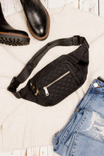 Load image into Gallery viewer, Aili&#39;s Corner Quilted Belt Sling Bum Bag