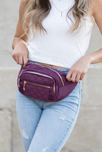 Load image into Gallery viewer, Aili&#39;s Corner Quilted Belt Sling Bum Bag