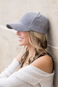 Aili's Corner Corduroy Boyfriend Ball Cap