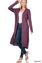 Load image into Gallery viewer, ZENANA Ribbed Long Cardigan