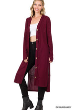 Load image into Gallery viewer, ZENANA Ribbed Long Cardigan