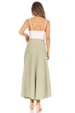 Moa Collection Solid, high waisted, A-line, midi skirt