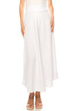 Moa Collection Solid, high waisted, A-line, midi skirt