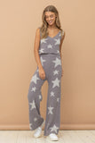 Blue B Soft Star Print Tank Pant Set