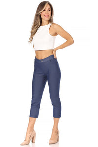 Moa Collection Stretchy, pull up, capri jeggings