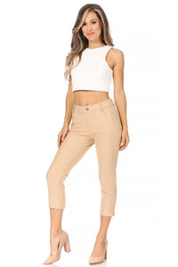 Moa Collection Stretchy, pull up, capri jeggings