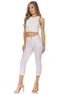 Moa Collection Stretchy, pull up, capri jeggings