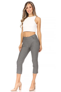 Moa Collection Stretchy, pull up, capri jeggings