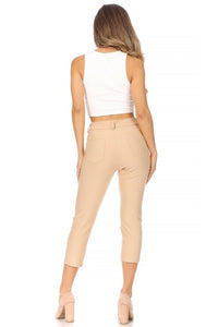 Moa Collection Stretchy, pull up, capri jeggings