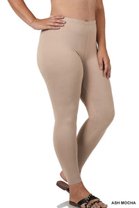 ZENANA ZENANA PLUS BRUSHED DTY MICROFIBER FULL LENGTH LEGGINGS