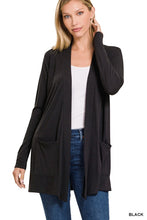 Load image into Gallery viewer, ZENANA SLOUCHY POCKET OPEN CARDIGAN