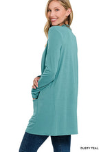 Load image into Gallery viewer, ZENANA SLOUCHY POCKET OPEN CARDIGAN