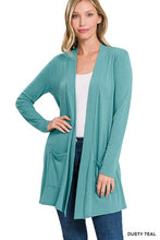 Load image into Gallery viewer, ZENANA SLOUCHY POCKET OPEN CARDIGAN