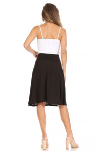 Moa Collection Solid, A-line pull on skirt