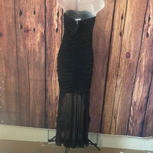 Load image into Gallery viewer, Elegant Black Strapless Dress, Medium, 1JJ-110D050