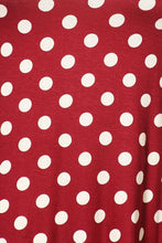 Load image into Gallery viewer, Moa Collection Plus size Polka dot tunic top in a loose fit